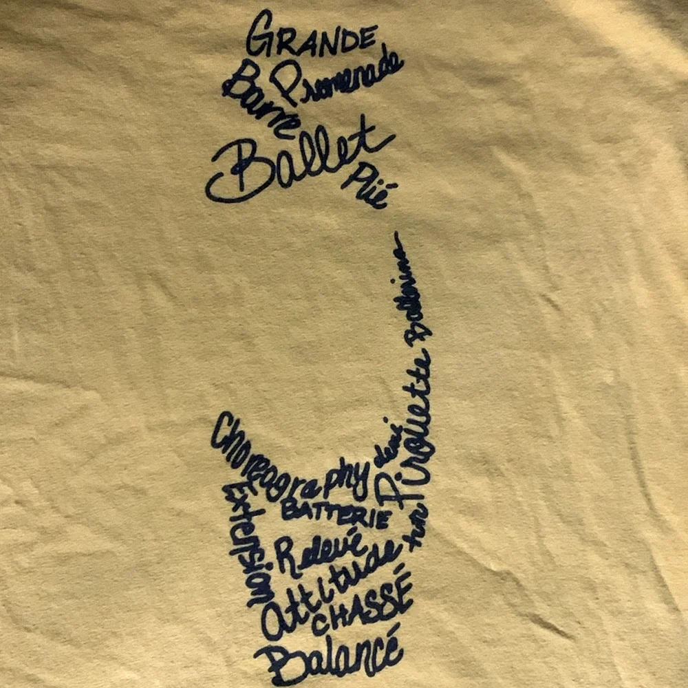 🩰ballet t-shirt, size S - Picture 2 of 2